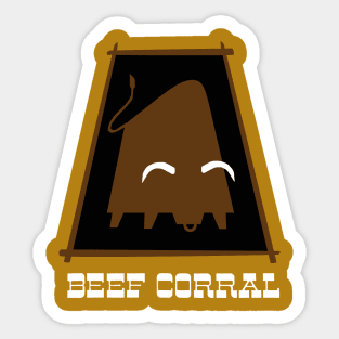 Beef Corral Fast Food Roast Beef Sticker